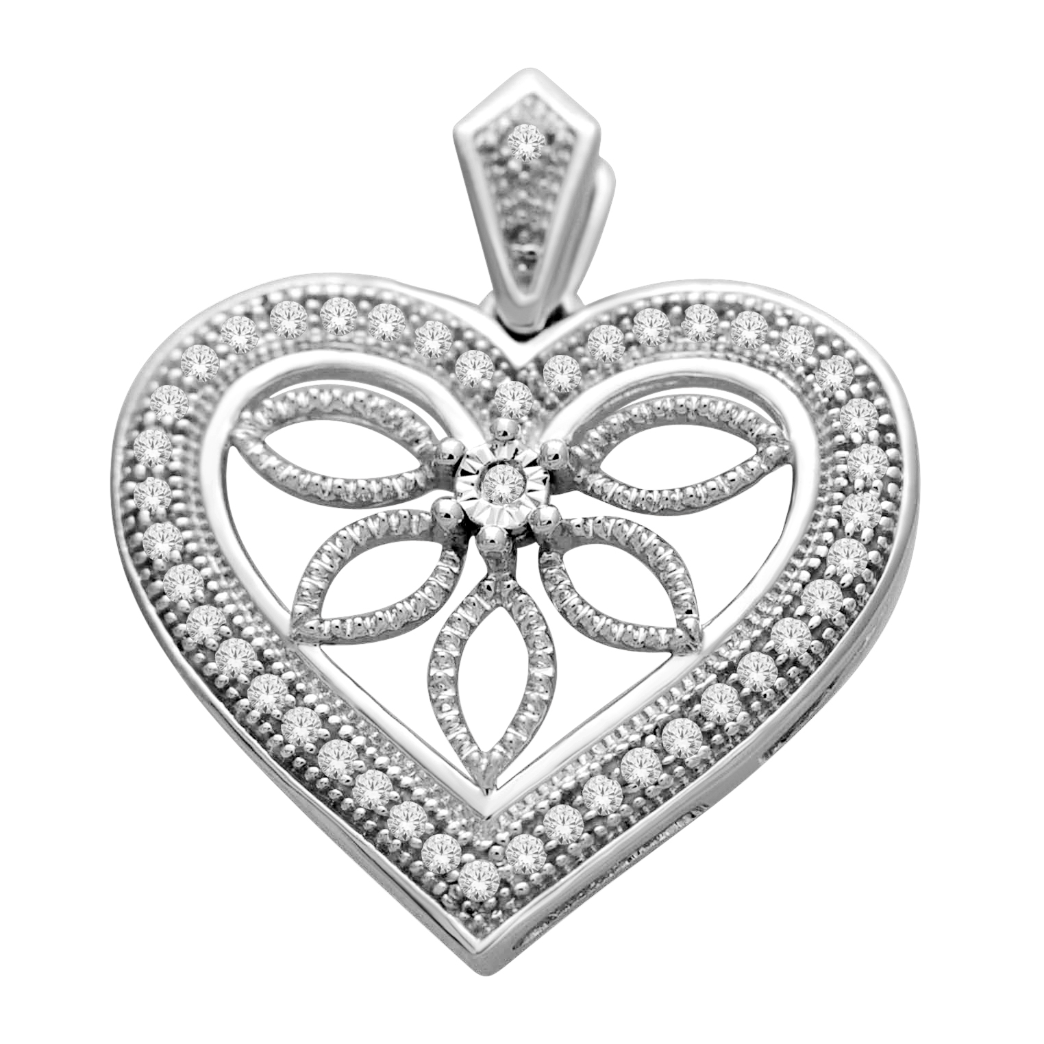 Diamond Gold Heart Pendant
